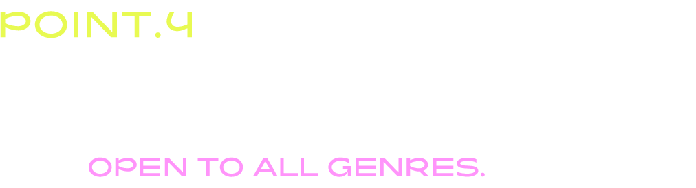 point.4 全ジャンル募集